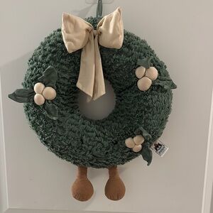 Jellycat Green Holiday Wreath with Bow ( Exclusive Item for 3/8 7PM Live Show )